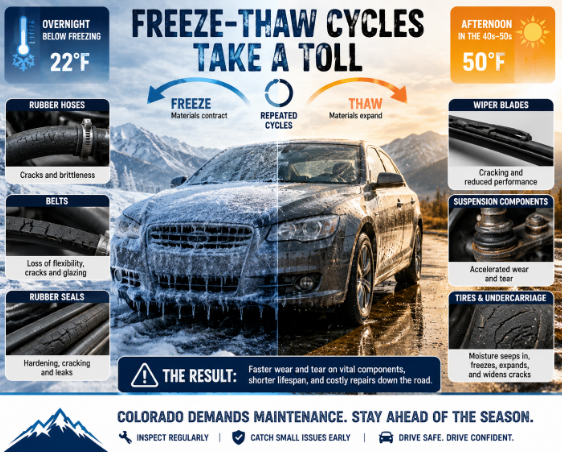Freeze-Thaw Cycles Take A Toll in Denver, CO | Hotchkiss Auto Repair
